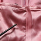Pink Silk Satin Padded Bra Corset Style Top