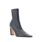 Black Calf Leather Bos Taurus Ankle Boots