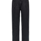 Black Cotton Straight-Leg Jeans