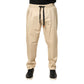 Beige Cotton Skinny Men Jogger Trouser Pants