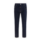 Blue Cotton Slim Fit Jeans
