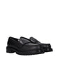 Black Leather Slip-On Loafers