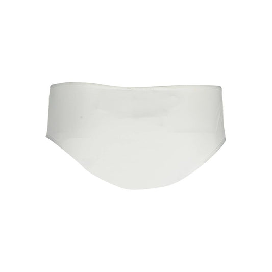 White Polyamide Women Swim Brief