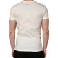 White Cotton Logo Bandana Print Men T-shirt