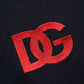 Black DG Logo Print Short Sleeve Polo T-shirt