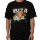 Black Tropical "IBIZA" Men Crew Neck T-shirt