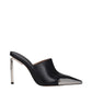 Black Leather High Heel Pumps