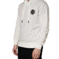 White Cotton Hooded Sweatshirt Sweater