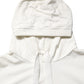 White Cotton Hooded Sweatshirt Sweater