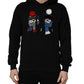 #dgfamily Black Cotton Hooded Men Sweatshirt Sweater