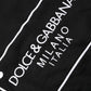 Black Graphic Logo Crew Neck Wool Pullover Sweater