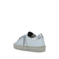 White Calf Leather Bos Taurus Low Top Sneakers