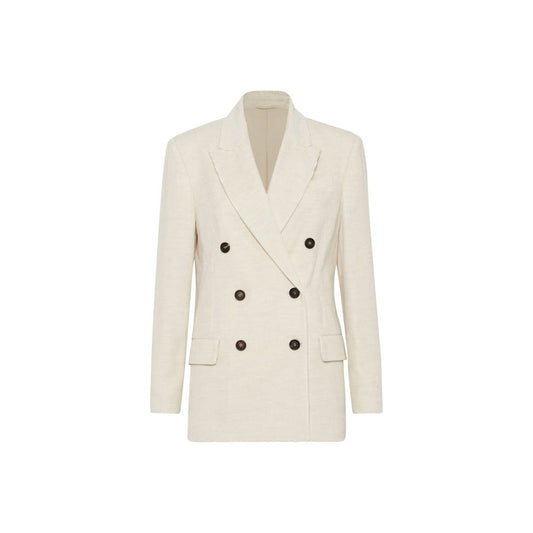 White Cotton Blazer