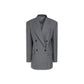 Gray Virgin Wool Blazer
