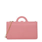 Pink Leather Crossbody Bag