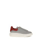Gray Calf Leather Bos Taurus Platform Sneakers