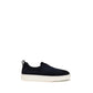 Blue Calf Leather Bos Taurus Sneakers
