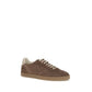 Beige Calf Leather Bos Taurus Low Top Sneakers