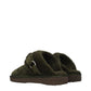 Green Leather Slippers