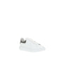 White Calf Leather Bos Taurus Platform Sneakers
