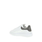 White Calf Leather Bos Taurus Platform Sneakers