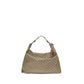 Beige Fabric Shoulder Bag
