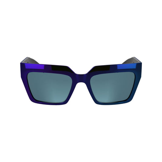 Blue Injected Sunglasses
