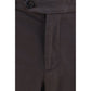 Brown Cotton Casual Pants