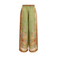Multicolor Silk Casual Pants