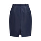 Blue Silk Skirt