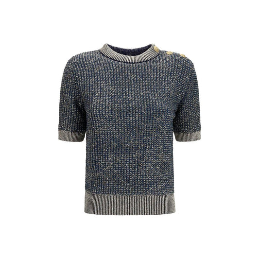 Blue Polyamide Sweater