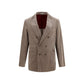 Gray Cotton Full-Length Jacket