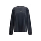 Black Cotton Sweatshirt
