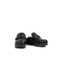 Black Leather Mules