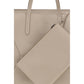 Beige Calf Leather Bos Taurus Shoulder Bag
