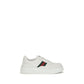 White Calf Leather Bos Taurus Chunky Sneakers
