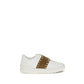 White Calf Leather Bos Taurus Sneakers