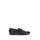 Black Calf Leather Bos Taurus Slip-On Loafers