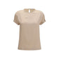 Beige Elastane Blouse