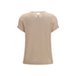 Beige Elastane Blouse
