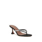 Black Silk Stiletto Heel Sandals