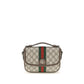 Beige Fabric Handbag