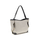 Gray Cotton Shoulder Bag