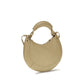 Beige Calf Leather Bos Taurus Shoulder Bag