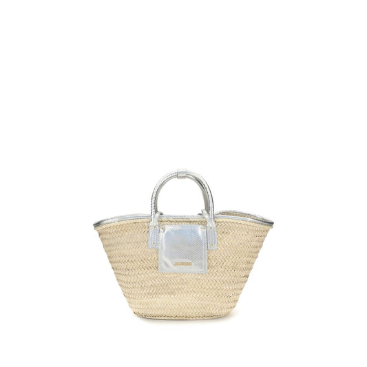 Beige Raffia Shoulder Bag