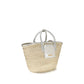 Beige Raffia Handbag
