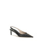 Black Calf Leather Bos Taurus Mid Heel Pumps