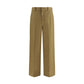 Beige Cotton Chino Pants