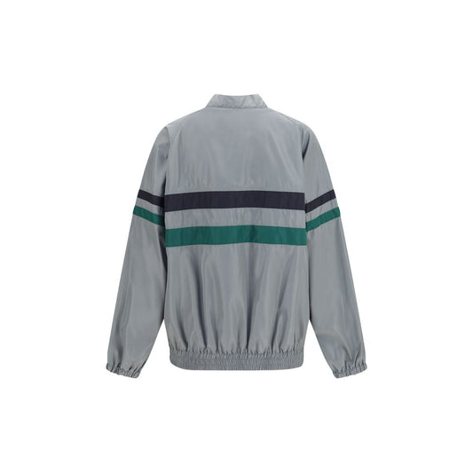 Gray Polyester Shell Jacket