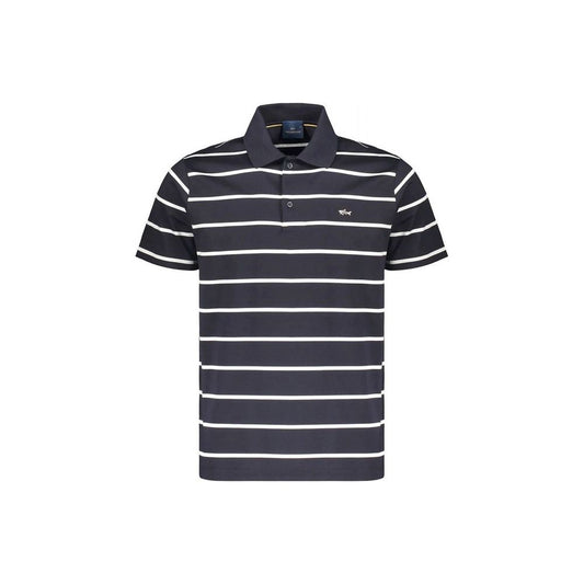 Blue Cotton Polo Shirt